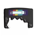 Digital battery tester, universal, black color